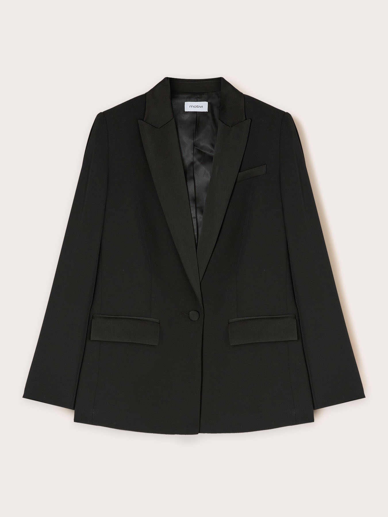 Blazer in envers  satin image number 4