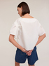 Blouse with drawstring on the sleeves image number 1