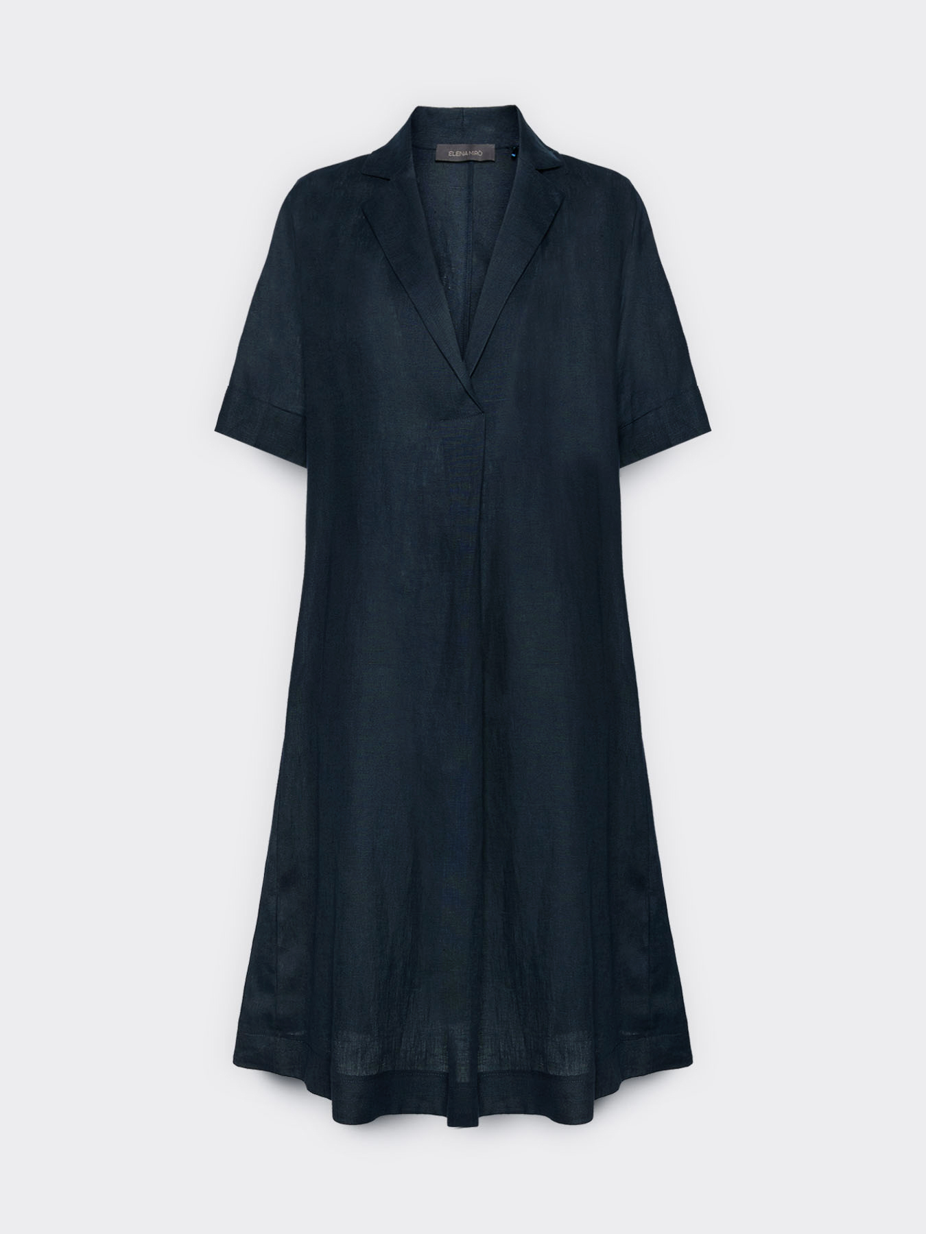 Short sleeve linen shirt dress image number 4