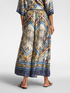 Printed cropped trousers image number 1