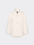 Unstructured cotton blend jacket image number 4