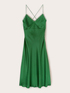 Robe mi-longue en satin image number 4