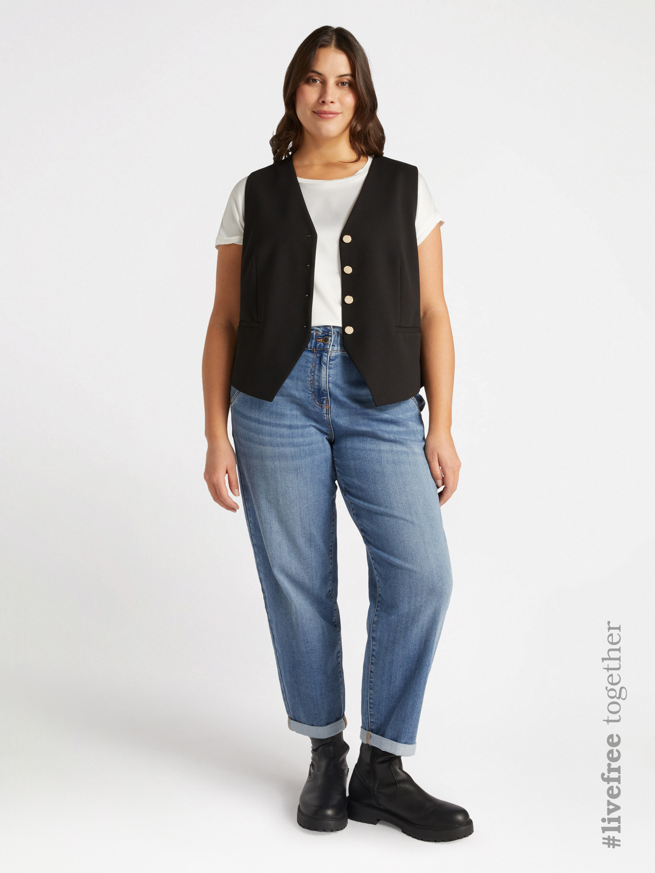 Ballon-Jeans helle Waschung image number 0