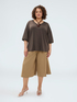 Jersey t-shirt with lurex trim image number 2