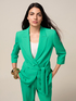 Double-breasted blazer with sash image number 4