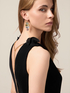 Long pleated dress with ruffle image number 2