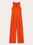 Long viscose jumpsuit image number 3