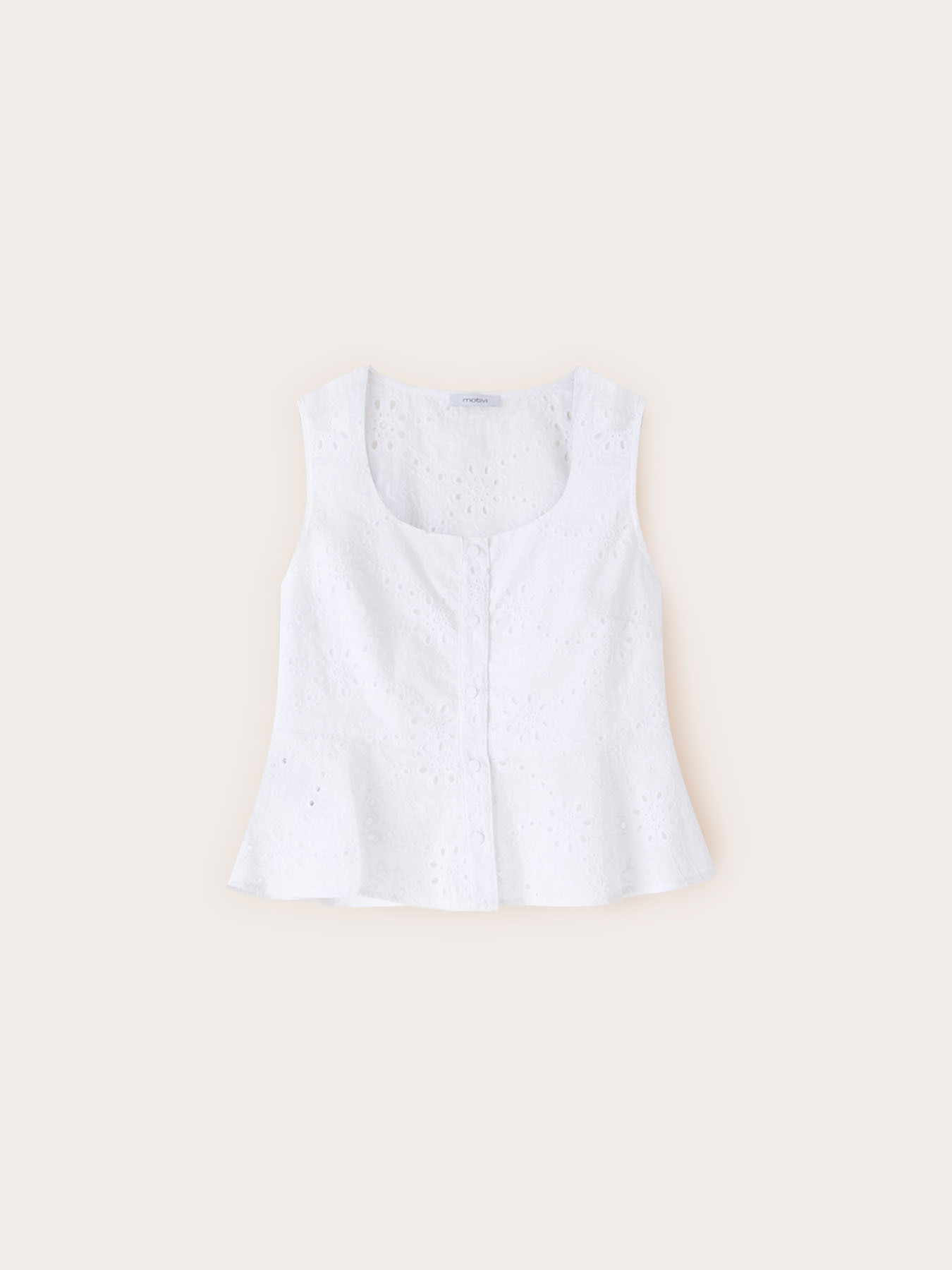 Sangallo top with peplum image number 4