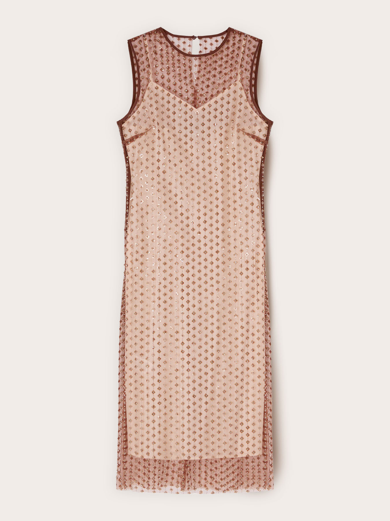 Rochie tip furou din tulle brodat image number 4