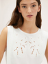Top with butterfly embroidery image number 2