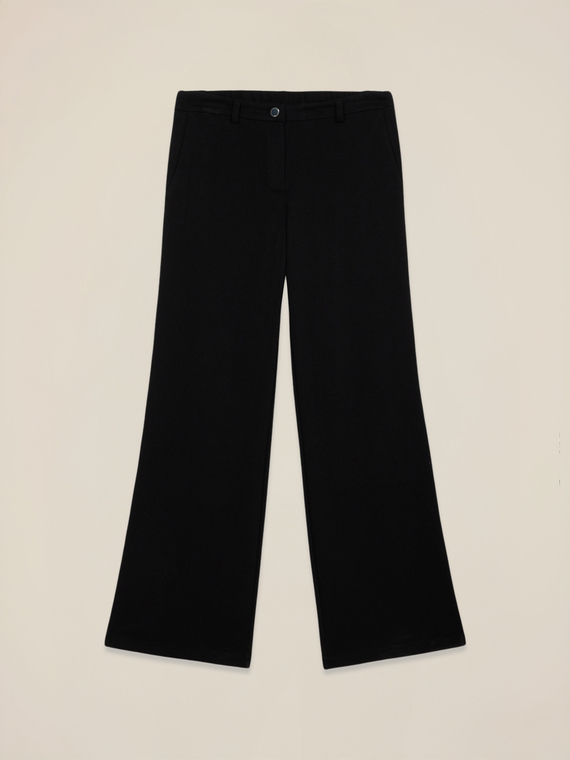 Pantaloni soft touch cu bandă laterală