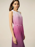 Langes plissiertes Kleid mit Farbverlauf image number 2