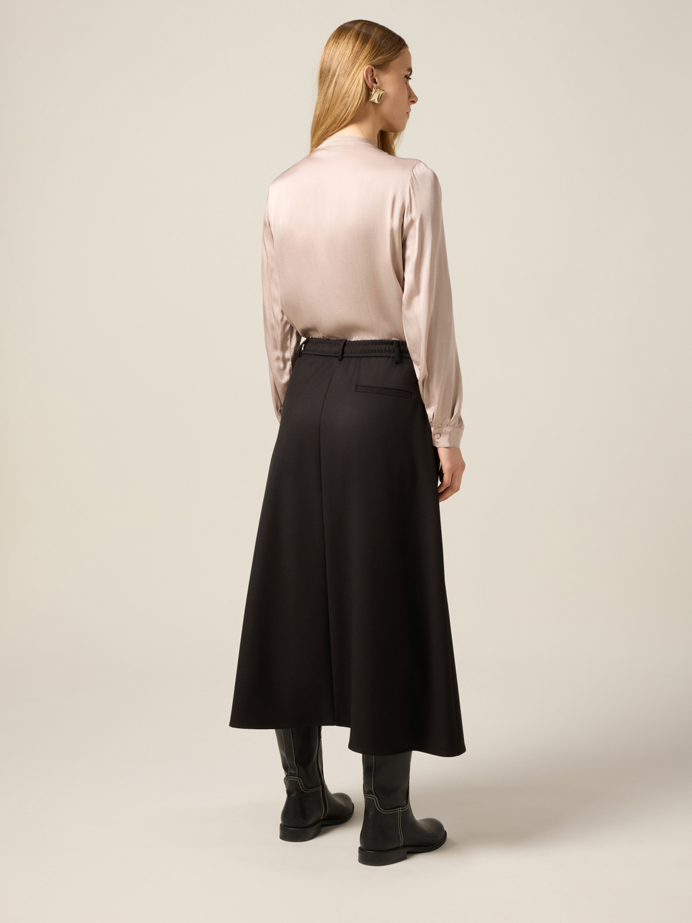 Gonna midi in flanella image number 1