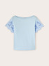 T-shirt with embroidered sleeves image number 4
