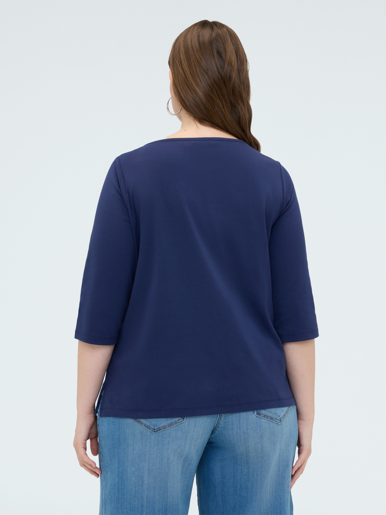 Jersey t-shirt with jewel appliqu&eacute;s image number 1