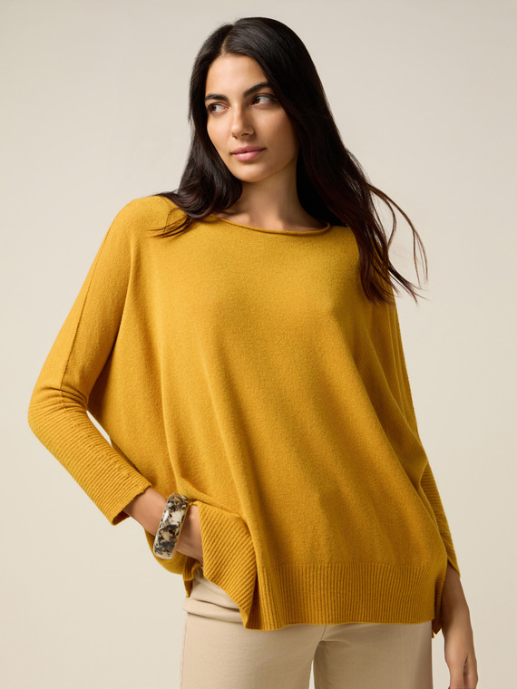 Oversized viscose blend sweater