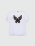 T-shirt con farfalla image number 4
