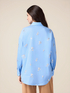 Chemise en popeline avec broderies florales image number 1