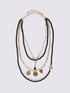Collier multi-rangs avec pendentifs image number 1