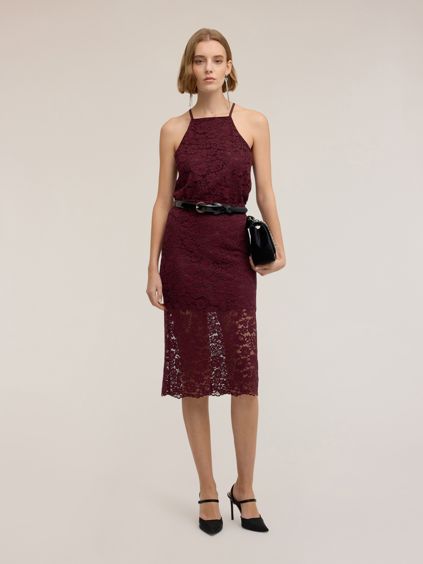 Lace sheath skirt image number 0