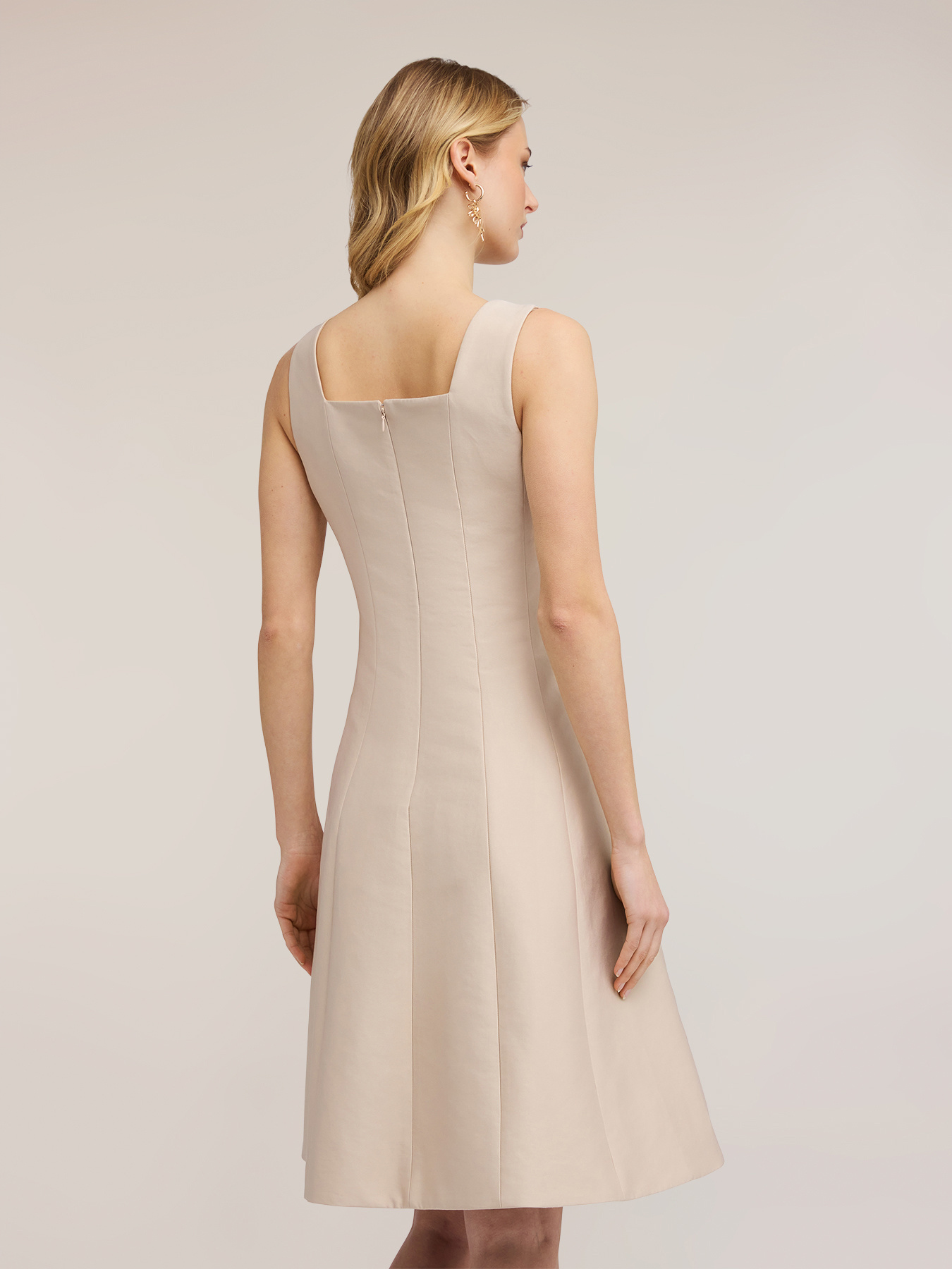 Flare dress in telini fabric image number 1