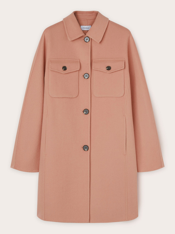 Cappotto kimono in lana