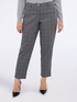 Pantaloni balloon stampa a quadri con filo lurex image number 0