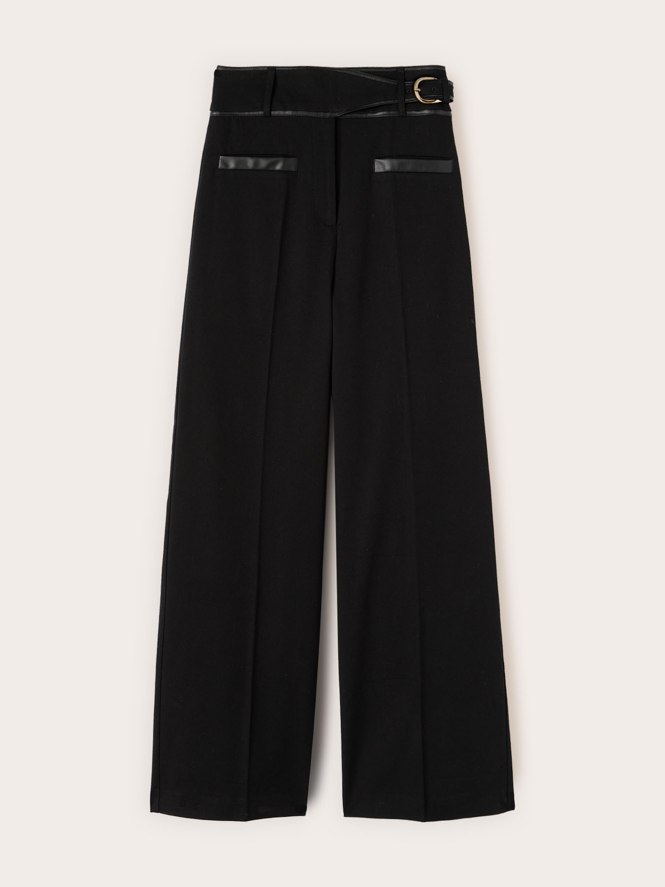 Palazzo pants with high waist image number 4