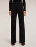 Flare pants with eyelet pattern image number 2