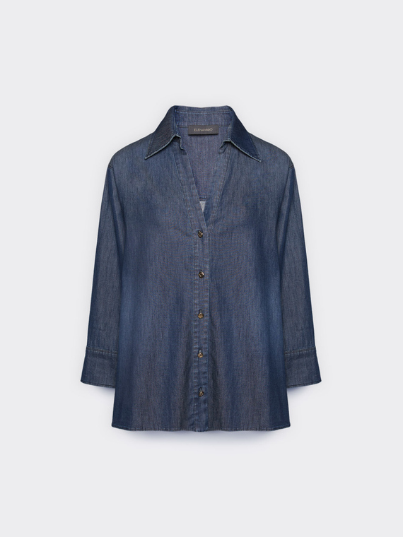 Camicia in Chambray washed