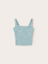 Top bustier avec ouverture dans le dos à pois image number 4