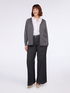 Fine knit cardigan with glittery appliqués image number 2