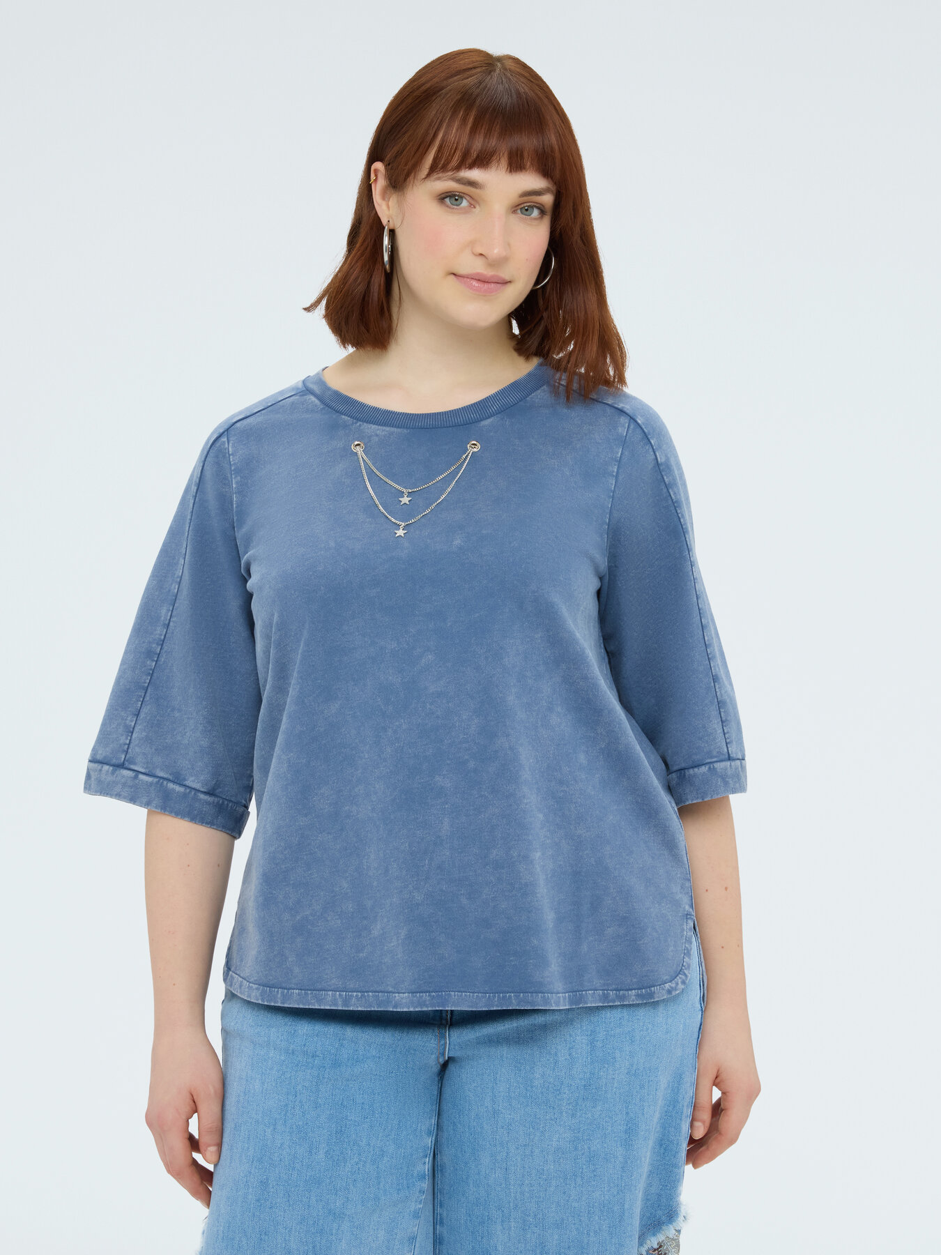 Sweatshirt mit dekorativen Kettchen image number 0