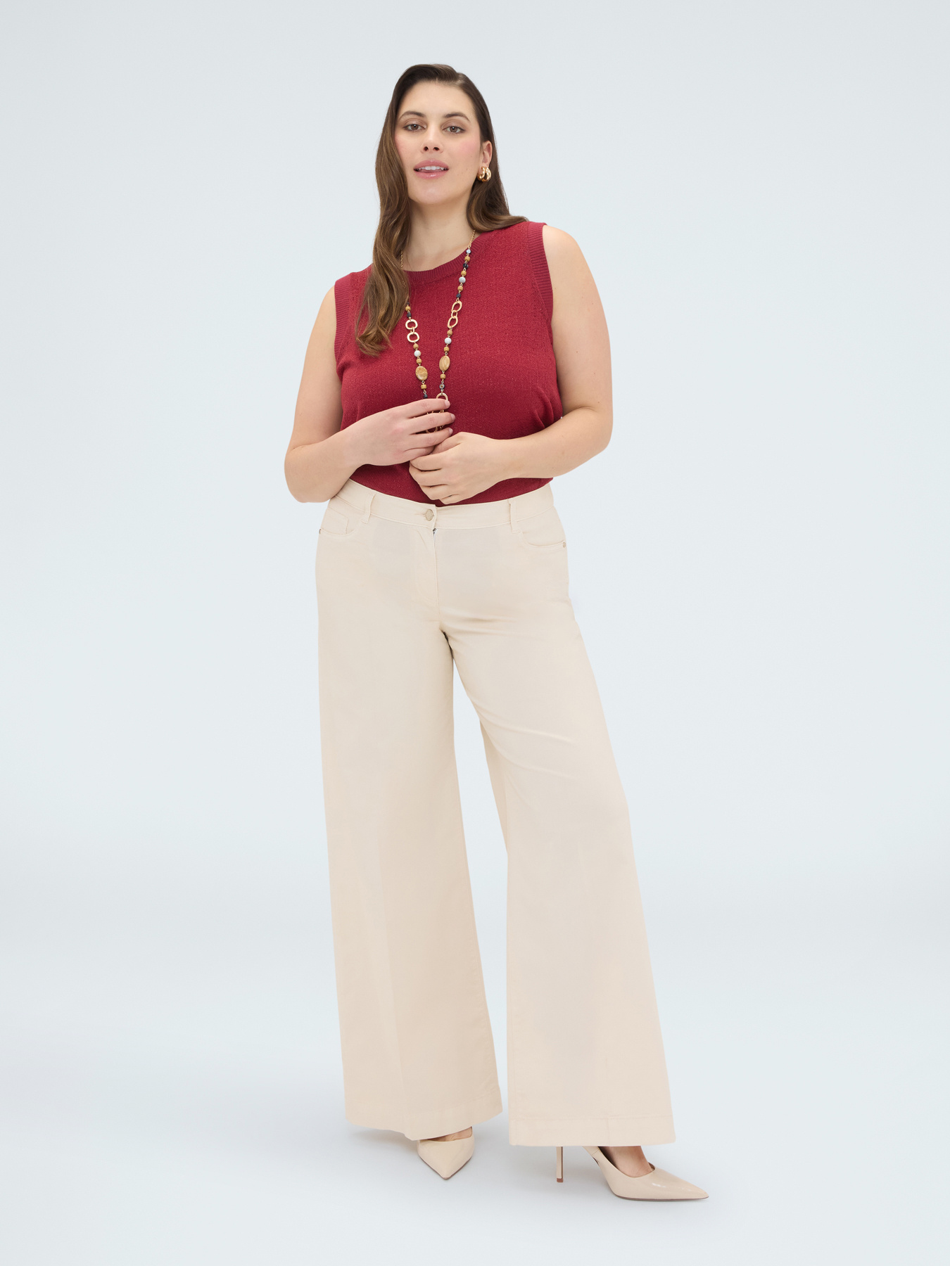 Top aus Lurex-Jersey image number 3