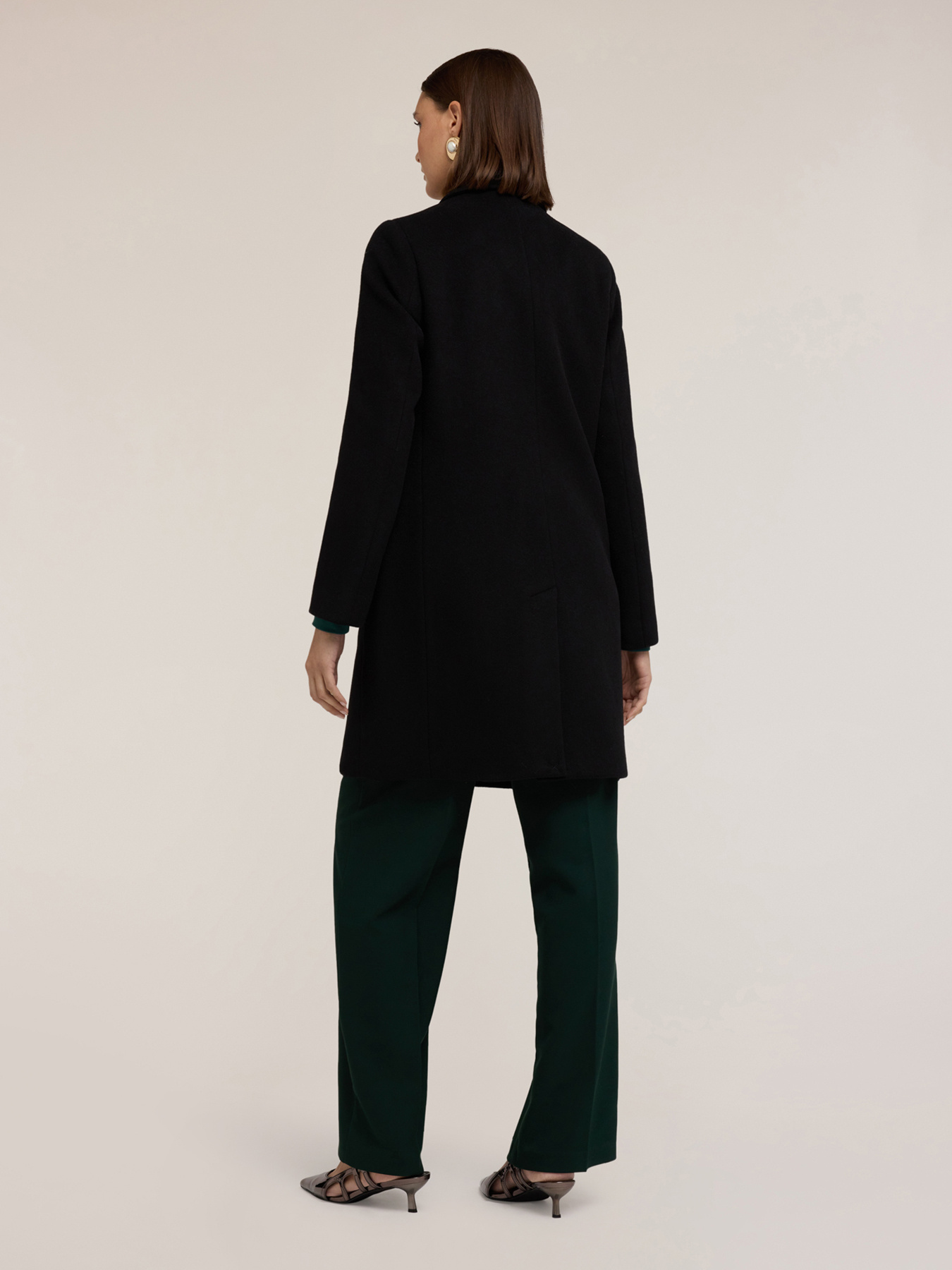 Cappotto in misto lana ammagliato image number 1