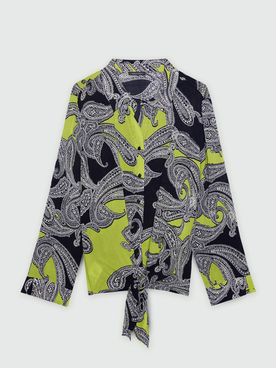 Hemdbluse mit Bandana-Print