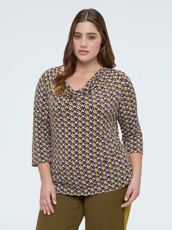 T-Shirt aus Jersey mit geometrischem Print