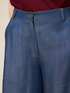 Wide-leg palazzo jeans in Tencel satin image number 2