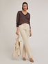 Lurex blend V-neck pullover image number 3