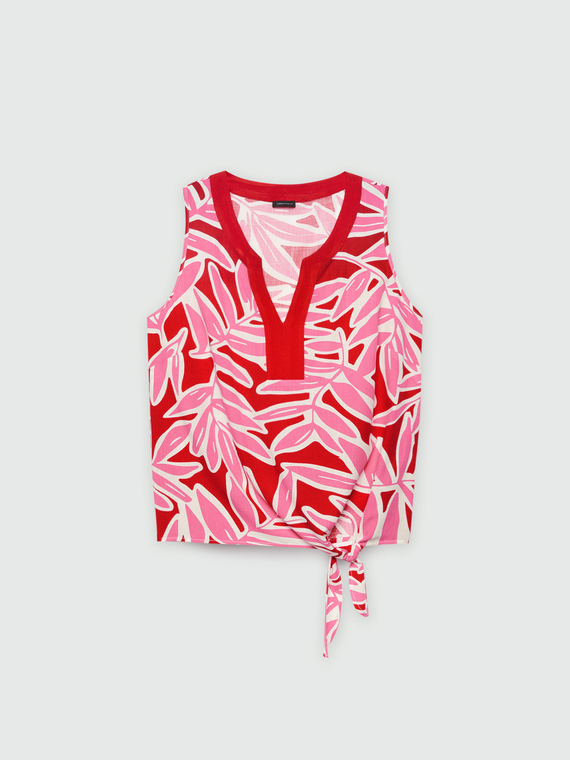 LENZING™ ECOVERO™ viscose print top