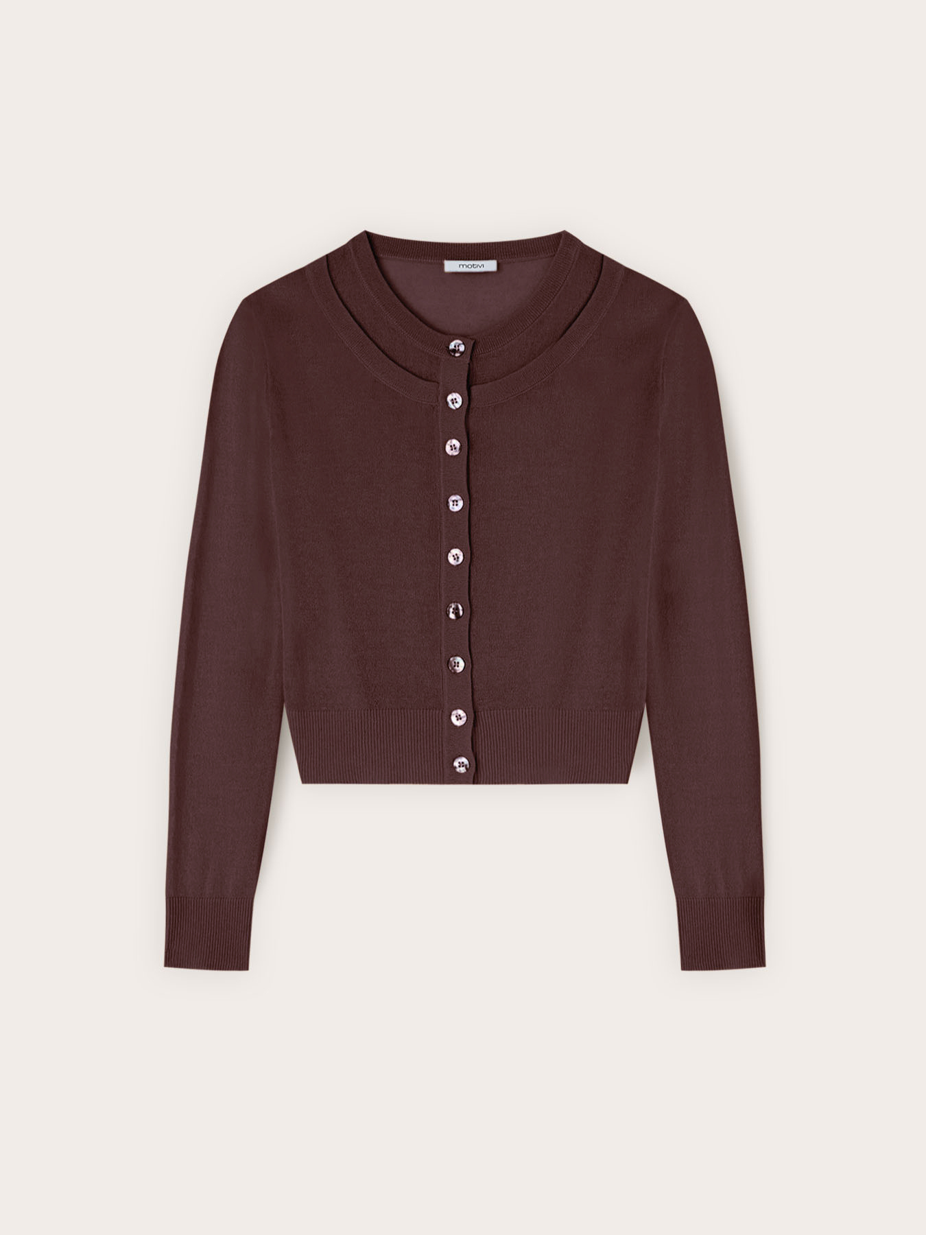 Linen blend cardigan image number 4