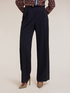 Fluid wide-leg pleated trousers image number 2
