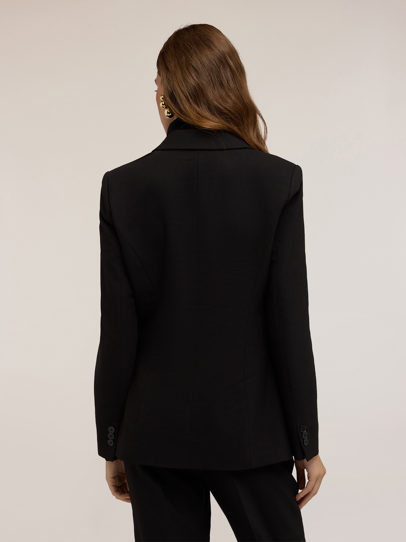 Einreihiger Blazer aus Viskosemischung image number 1