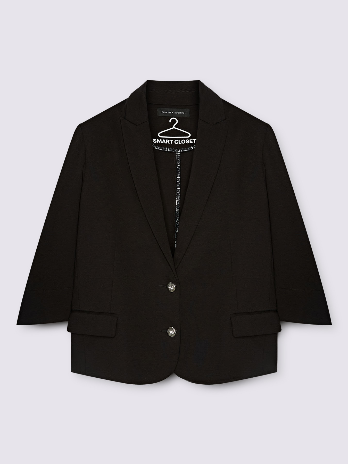 Blazer in punto Milano con manica 3/4 image number 5