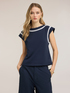 Tricou kimono cu broderii image number 2