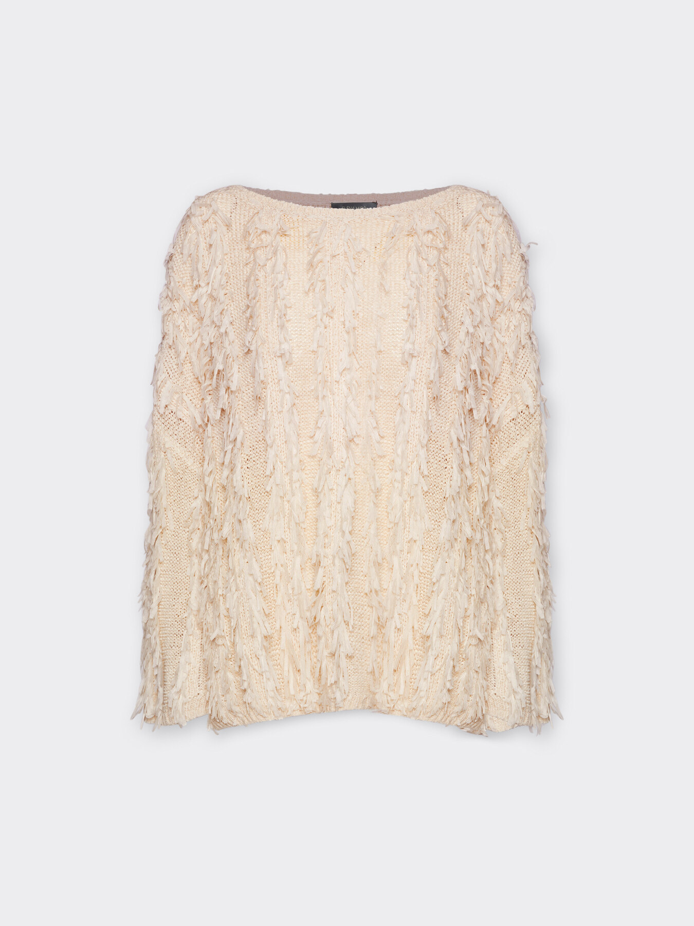 Oversized jumper with fringes image number 4
