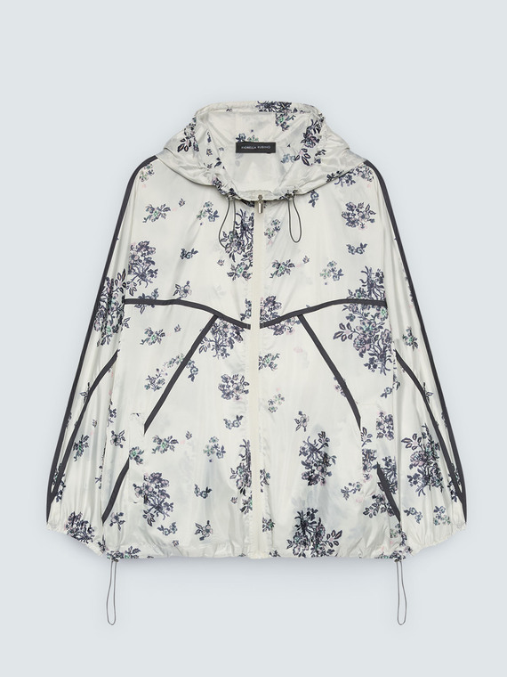 Bomberjacke mit Blumendruck