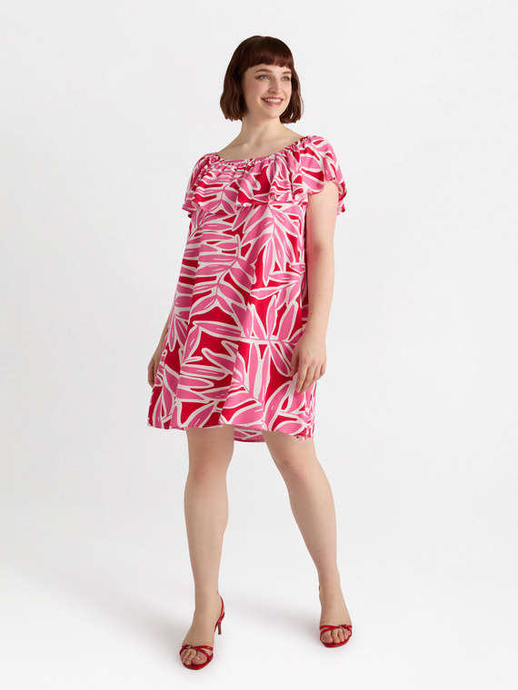 Kleid aus bedruckter Viskose LENZING™ ECOVERO™