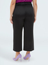Pantaloni cropped in raso image number 1