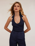 Top halter neck in maglia image number 2